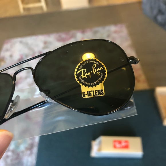 Black Classic Aviator Ray Bans